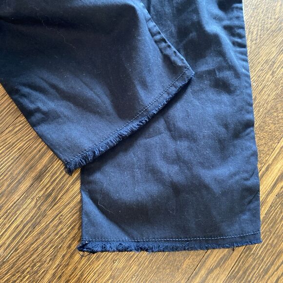 NEW SUNDRY Anthropologie Stripe Roll Up Trouser In Navy NWT Size 24 - Picture 9 of 10